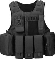 HUNTVP Taktische Weste Airsoft Weste Tactical Vest Militär Einstellbar für CS Spiele militärisch Fans Paintball Outdoor Wandern Bergsteigen Trekking