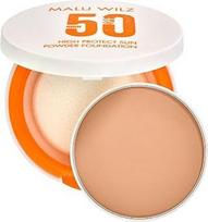 Malu Wilz High Protect Sun Powder Foundation SPF 50 I Nr. 30 Warm Beige I 9,5 g I "2-in-1" kosmetika I Didelė apsauga nuo saulės ir natūrali dengiamoji pudra