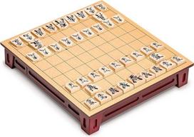 Medinis Shogi stalas su stalčiais Žaidimų rinkinys