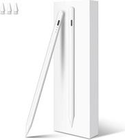 MEKO rašiklis "Apple iPad 2018-2025" su greituoju įkrovimu, delno atmetimu ir jautrumu palenkimui, skirtas "iPad Pro 13''/12,9''/11''/iPad 10/9/8/7/6th Gen/iPad Mini 6/5th Gen/iPad Air 5/4/3th Gen