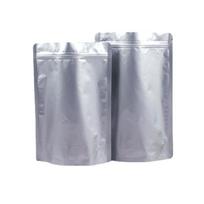 10 vnt. aliuminio Mylar folijos užtrauktuku uždaromos maišeliai su dugeliu, savaime užsandarinami, su įpjova atplėšimui, daugkartinio naudojimo Doypack maišeliai maistui, užkandžiams, šokoladui 10PCS&9x13cm