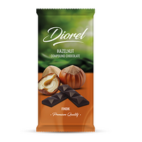 Šokoladas su lazdynų riešutais DIOREL, 80 g