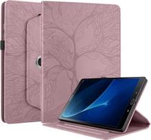 Succtopy dėklas, skirtas Samsung Galaxy Tab A6 2016 10.1 colio planšetiniam kompiuteriui, pagamintas iš Pu odos, 360° besisukantis daugia kampų odinis dėklas su stovo funkcija ir rašiklio laikikliu, apsauginis dėklas Galaxy Tab A6 2016 Sm-t580/sm-t585 rož