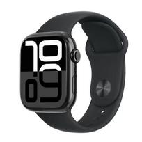 Apple Watch Series 10 GPS 42/46MM Aliuminio ciferblatas su silikoniniu sportiniu dirželiu 42MM juoda