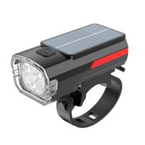 Ultra Solar Bright Bike Light Waterproof Bicycle Headlight USB Rechargeable 3 Light Modes for Kid Women Men Road Cycling Safety raudona