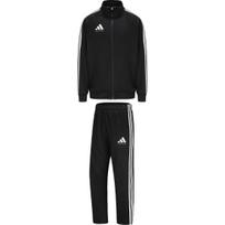 Adidas Dryžuotas Dizainas Užtrauktuku Užsegamas Striukė Ir Vidutinio Juosmens Ilgos Kelnės Laisvalaikio Sportinis Kostiumas Unisex Kostiumas TR30JT-BW+TR30PT-BW 2XL