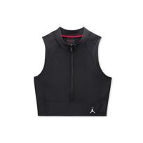 Jordanas pusiau atsegamas aptemptas sportinis topas moterims juodas CQ6661-010 L