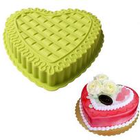 Silikono formos Didelio dydžio Love Heart DIY Mousse Šifono pyrago formelės Kepimo Dekoravimo įrankiai Priedai random įvairiaspalvis