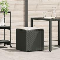 Lauko laikymo dėžė vidaXL juoda ir kreminė | 365408 | 8721012309050