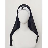 Seksualus Helovino vienuolės vampyrės cosplay kostiumas - Juodosios raganos tarnaitės vaidmenų žaidimas Small