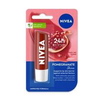 NIVEA Shine Caring lūpų balzamas, granatas, 4,8G, raudonas