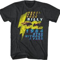 Billy Idol 1984 Punk Rock Dainininkas Akys Be Veido Rebel Yell Tour Suaugusiųjų Marškinėliai S juoda