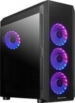 Chieftec Scorpion 4 Tower PC Case, ATX, Tempered Glass, 4 ARGB Fans, Black | GL-04B-UC-OP | 753263078315