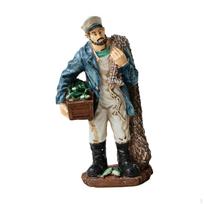 Žvejo Statulėlė Figūrėlė Stalo Figūrėlė Dekoracija Namų Dekoras Kalėdinė Dovana Skulptūra Derva Jūreivis with Fish