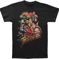 American Classics Vyrų Street Fighter STFTR Slim Fit Marškinėliai XXXXXX-Large Juodi S juoda
