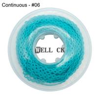 WELL CK 15 pėdų dantų ortodontinė elastinė guminė maitinimo grandinės guminė juosta, ištisinio tipo Continuous 06 blue