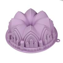 Crown Cake Mold Large Castle Silicone Cake Mold DIY Crown Kitchen Baking Mold įvairiaspalvis