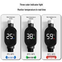 LED Visual Shower Thermometer for Baby Bath & Temperature Control Battery-Powered Shower Thermometer