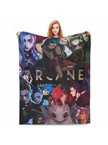 Arcane Jinx Arcane Blanket Action Adventure  Awesome Warm Throw Blankets For Chair Covering Sofa Textile Decor 75X95CM pilka spalva