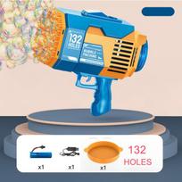 132/80 skylių automatinis burbulinis pistoletas su lengvu Bazooka burbulų mašina, muilo burbulais stebuklingų burbulų pūtimo pistoletas Seifenblasen lauko žaislas