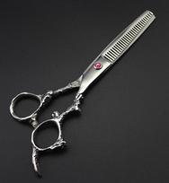 Titan Professional Tools Sliver Hair Scissor Japoniškos plaukų žirklės Profesionalios Kirpyklos Drakono Rankenos Žirklės žalia