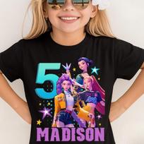Kpop Demon Hunters Children's T-Shirt Short Sleeve Saja Boys T-shirt Cute Fashionable Boys Girls T-shirt 110
