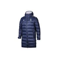 Adidas Real Madrid Šilta su gobtuvu vidutinio ilgio pūkinė striukė Žieminė vyriška viršutinė apranga Tamsiai mėlyna FQ3317 XL