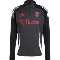 Adidas Manchester United Slim Fit Universalus ilgomis rankovėmis futbolo marškinėliai Vyriški viršutiniai drabužiai Juodi Pilki IS8082 L
