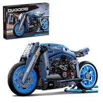 Surenkamas modelis Kbox sportinis motociklas 10217, 986 det., mėlynas