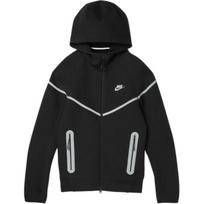 Nike Sportswear Tech Fleece su užtrauktuku Windrunner gobtuvas Juodas/Bemis Sidabrinis Vyriškas Gatvės apranga FZ0754-010 L