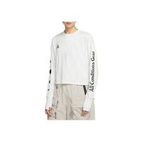 Nike ACG Series Round Neck Letter Long Sleeve T-Shirt Women tops White CK6883-100 XS