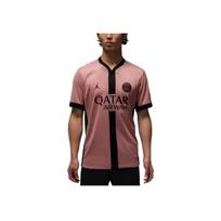 Jordan Dri Fit Paris Saint Germain Patogūs Madingi Kvėpuojantys Greitai Džiūstantys Retro Futbolo Marškinėliai Unisex Viršūnės Rūdžių rožinė Juoda FQ2024-686 XL