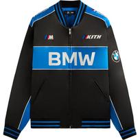 Kith x BMW Suvenyrinė odinė motociklininko striukė Juoda Vyriška Viršutinė apranga KHM010734-001 M