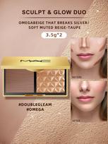M.A.C Sculpt & Glow Švytėjimo ir kontūravimo dviejų spalvų paletė | 0,12 uncijos/3,5 g kiekvienam skyriui SCULPT & GLOW DUO