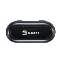Car Sun Visor Glasses Storage Box Holder Organizer Car Styling for SEAT Cordoba Alhambra MK3 Leon 5F Ibiza 5 6 MII Altea Toledo 3 juoda