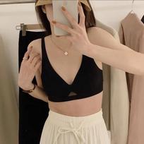 FINETOO Seksualios besiūlės liemenėlės moterims, be vielų liemenėlės Liemenėlės Push Up Bralette Moteriškas apatinis trikotažas Moterims Minkštas apatinis trikotažas Intymūs miegui 38 žalia