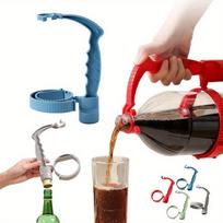 1pc Drink Bottle Grip Creative Coke Grab Handle Plastic Bottle Filling Drink Grip Drink Bottle Carry Handle Grab Handle Drink Bottle Holder 1pcs mėlyna