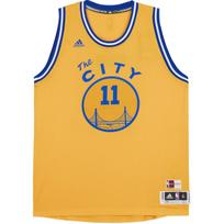 Adidas NBA Klay Thompson Golden State Warriors Vintage Swingman Fan Edition Basketball Jersey Unisex jerseys Yellow Blue 7412A-3GA-K91598 S