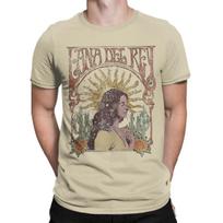Lana Del Rey T-shirt vyrams Medvilninis Nuostabus T-shirt Apvalia Kakleliu Marškinėliai Trumpomis Rankovėmis Viršutiniai Drabužiai Dovana S juoda
