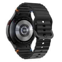 Originali silikoninė apyrankė skirta Samsung Galaxy Watch 7 FE 6 4 Classic 5 pro 44mm 40mm 43mm 47mm 45mm apyrankė Galaxy Watch6 7 dirželis Galaxy Watch 7 FE juoda