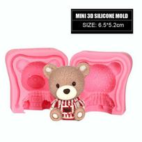 3D meškiuko silikoninė torto forma silikoninė fondant forma 3D torto formelė cupcake želė saldainių šokolado dekoravimo kepimo įrankių formos