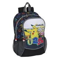 Kuprinė - Pokémon - Pikachu Numeris 25 - 40 cm - Juoda ir Geltona - Berniukams