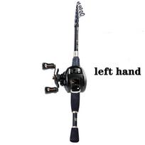 Kelioninė meškerė, skirta jaukų meškerei, kombinuota teleskopinė meškerė 12+1BB meškerė 1.8M Rod&Reel Left Hand