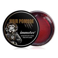 Men's Styling Animal Hair Wax Natural Fluffy Long Lasting Strong Styling Hair Clay Disposable Color Hair Wax Hair Styling Tool Red