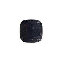 Perlamutrinė plastmasinė saga, juoda/pilka, 12 mm