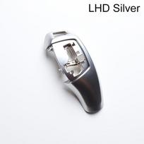 LHD RHD ABS automobilio anglies pluošto pavarų perjungimo svirties rankenėlės dangtelis, skirtas BMW 3 4 5 6 7 serijai F30 F31 F10 F25 F06 F07 F32 F02 LHD Silver