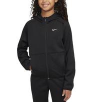Nike Therma-Fit Logo Warm Training Hoodie Kids Hoodies Black White FZ5323-010 S