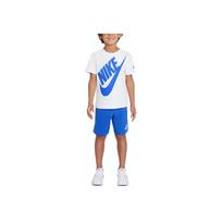 Nike Laisvalaikio Sportinis Kostiumas Didelis Logotipas Spausdinti Trumpomis Rankovėmis Marškinėliai Vaikams Viršutiniai Drabužiai Game-Royal DO2033-480 M