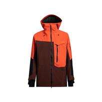 Salomon Moon Patrol Sniego serijos Gore-Tex striukė Vandeniui atspari Patogi Su gobtuvu Ilgomis rankovėmis Žieminė slidinėjimo striukė Vyriška striukė Pomidorų raudonumo C23309 L