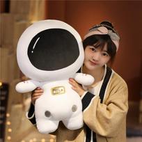 Ateivio astronauto lėlė pliušinis žaislas astronautas robotas lėlė berniukui raminanti pagalvėlė skudurėlinė lėlė 35cm（0.25kg） black